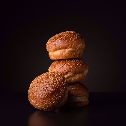 Afbeelding van 6 x hamburger broodje voncken (per 6 verpakt)