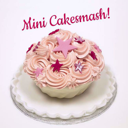 Afbeelding van (GT080) Mini cakesmash pink taart