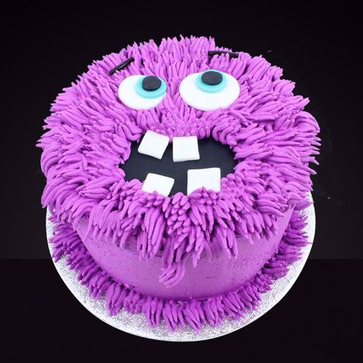 Afbeelding van Halloween Monster taart paars