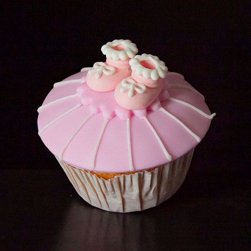 Afbeelding van Muffin baby schoentje roze