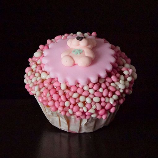 Afbeelding van Muffin babybeertje roze