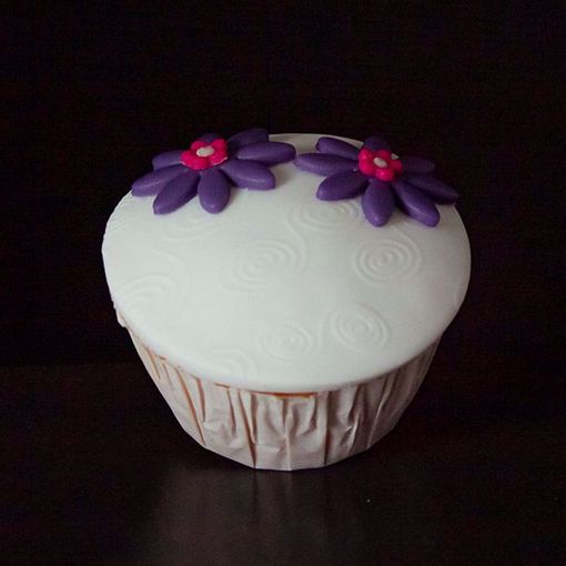 Afbeelding van Muffin paarse bloem