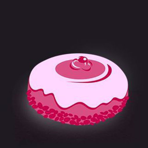 Afbeelding van (FT372) Pink schuim taart 12 personen