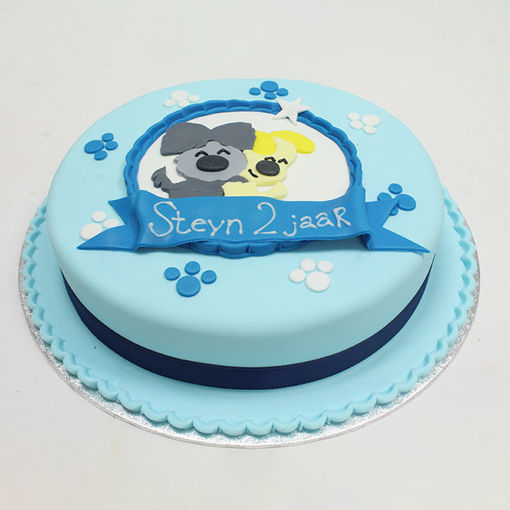 Afbeelding van Woezel en Pip blue taart