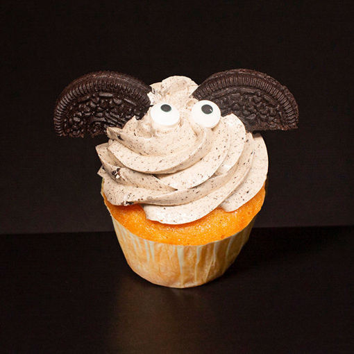 Afbeelding van Halloween muffin (Oreo Vleermuis)