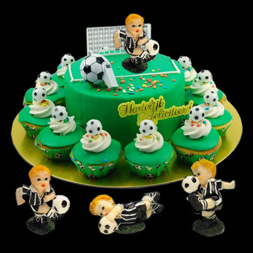 Afbeelding van Cupcake taart Voetballer
