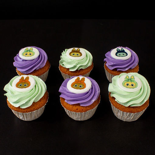 Afbeelding van 6x cupcake Labubu