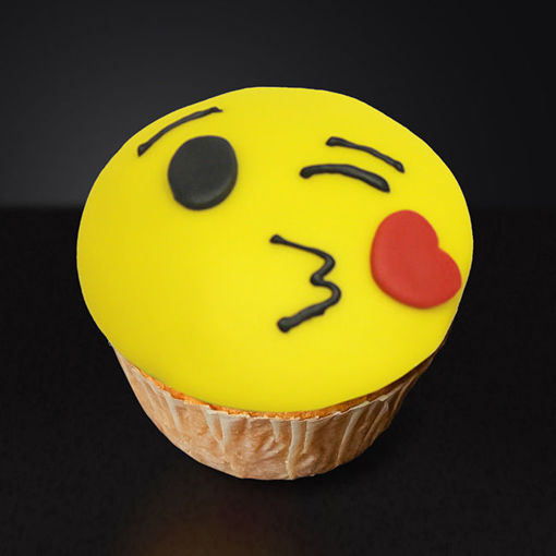 Afbeelding van Smiley muffin kiss with heart