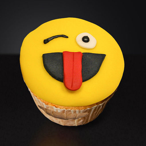 Afbeelding van Smiley muffin showing tong