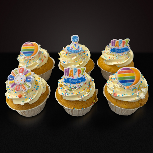 Afbeelding van 6x Cupcake Happy Moments