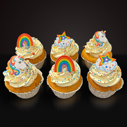 Afbeelding van 6x Cupcake Unicorn Dreams
