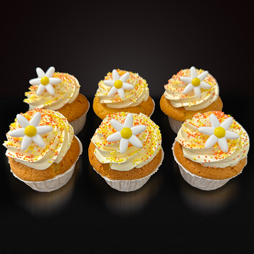 Afbeelding van 6x Cupcake Little Daisies
