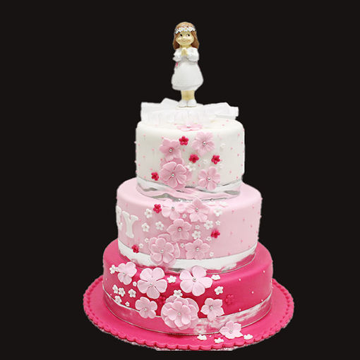 Afbeelding van Pink waterflower taart