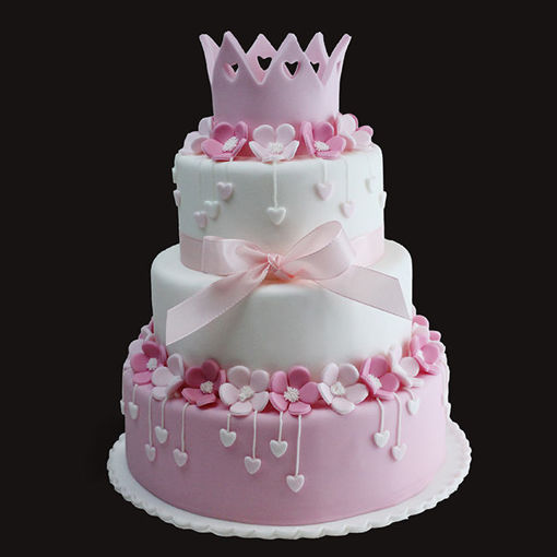 Afbeelding van Pinky hearts taart