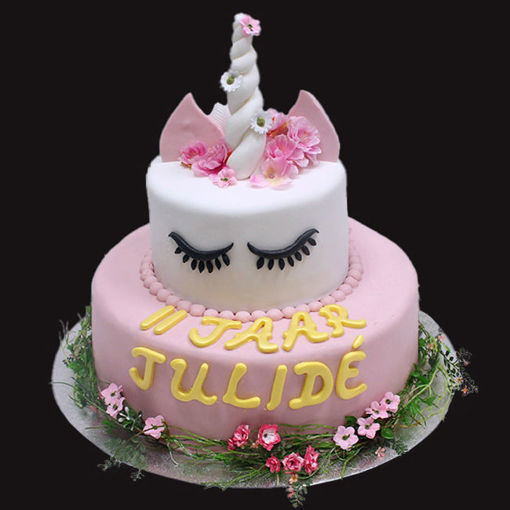 Afbeelding van Unicorn pinky taart
