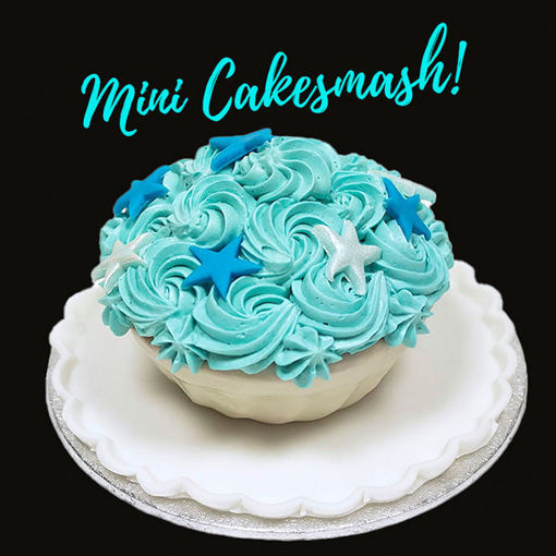 Afbeelding van (GT079) Mini cakesmash blue taart