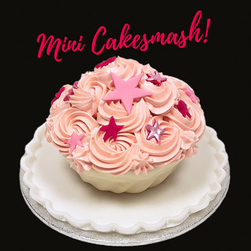 Afbeelding van (GT080) Mini cakesmash pink taart