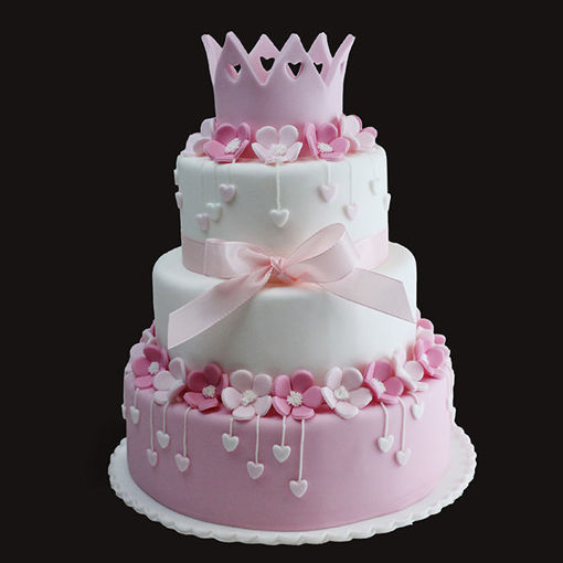Afbeelding van Pinky hearts taart