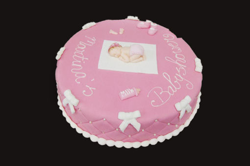 Afbeelding van Baby strikjes taart