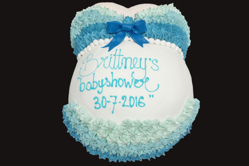 Afbeelding van Blue babyshower taart