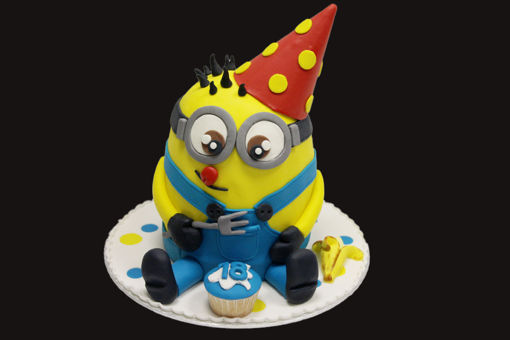 Afbeelding van (FT004) Miniontaart hoed 30 personen