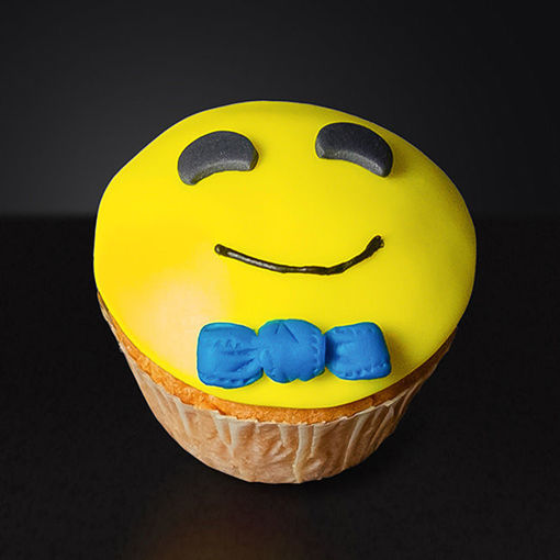 Afbeelding van Smiley muffin communie jongen
