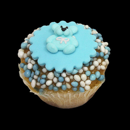 Afbeelding van Muffin baby beertje blauw