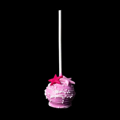 Afbeelding van Cakepop pink star