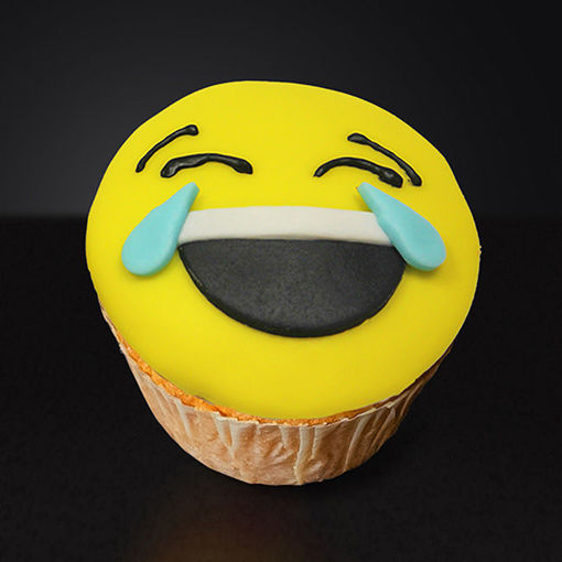 Afbeelding van Smiley muffin laugh with tears