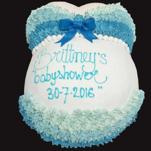 Afbeelding van Blue babyshower taart