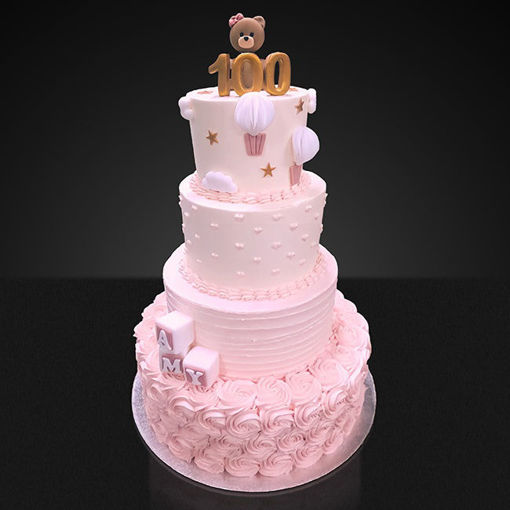 Afbeelding van Soft Pink Bear taart